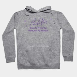 BSM Foundation Logo Purple on White Hoodie